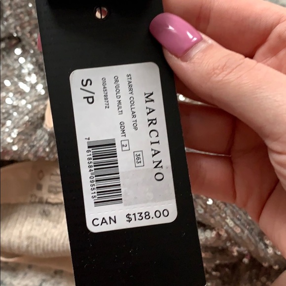 Marciano starry collar top size S - Picture 7 of 7